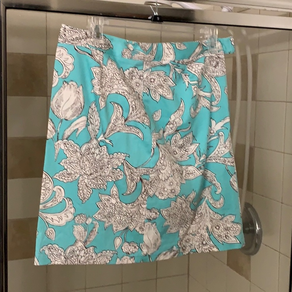 Blue and White Skirt